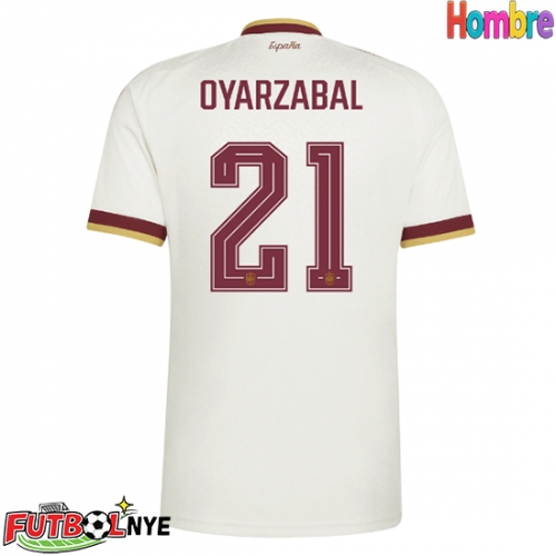 Camiseta España Mikel Oyarzabal #21 Visitante Equipación Mundial 2026 manga corta